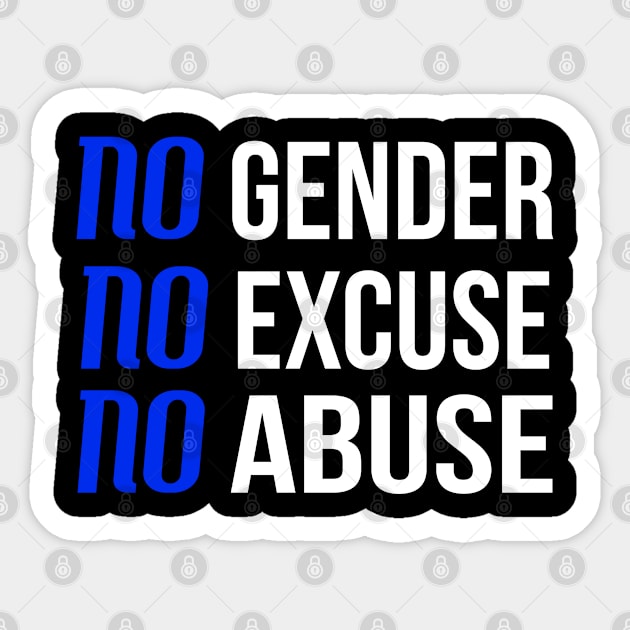 Abuse Has No Gender - Limited Edition Sticker by CozyNest